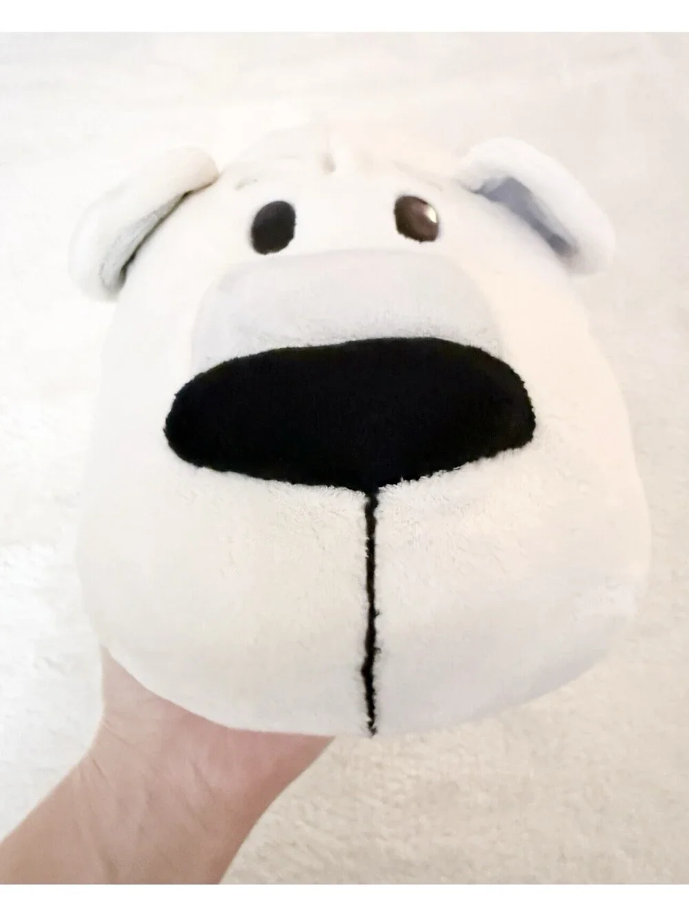 Flip A Zoo Asher Husky Polar Bear Reversible Plush Stuffed Animal Toy 16”